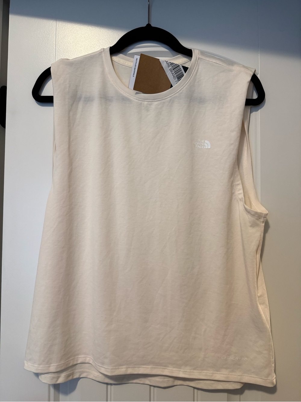 The North Face Women’s Cream Muscle Tee with Subtle Logo